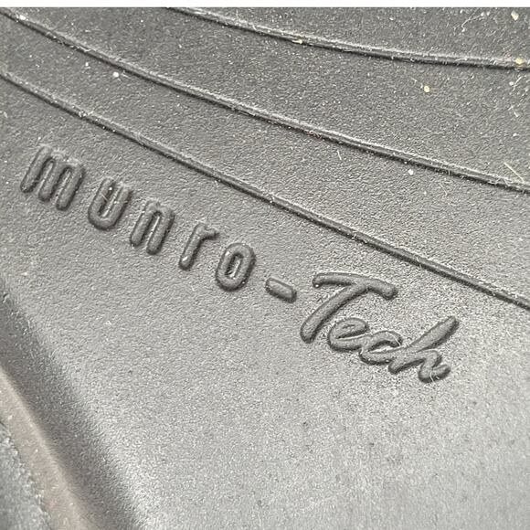 Munro‎ Aruba Black Leather Slide Sandals Comfort Footbed Casual Classic Summer - Picture 8 of 13